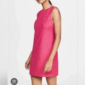 Alice + Olivia Pink Tweed Sleeveless Dress Sz 2